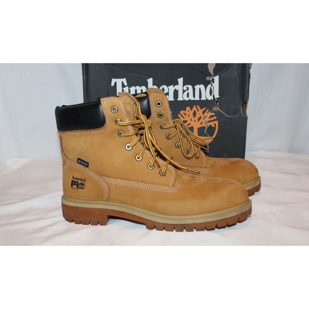 Timberland Pro Soft Toe Women’s Waterproof Soft Toe Boots NIB 9.5 Wheat
